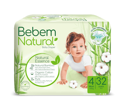 Bebem Natural Nappies Size 4 32 Pack - 1712927303951-Bebem_Natural_Maxi_32